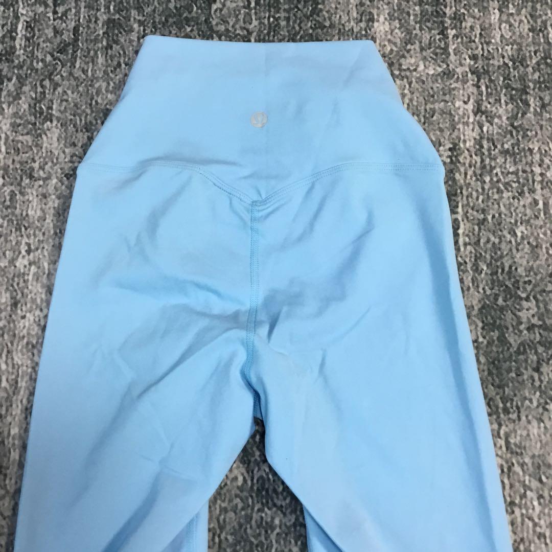 新品☆ LULULEMON 水色 ハイウエスト ヨガパンツ サイズ2