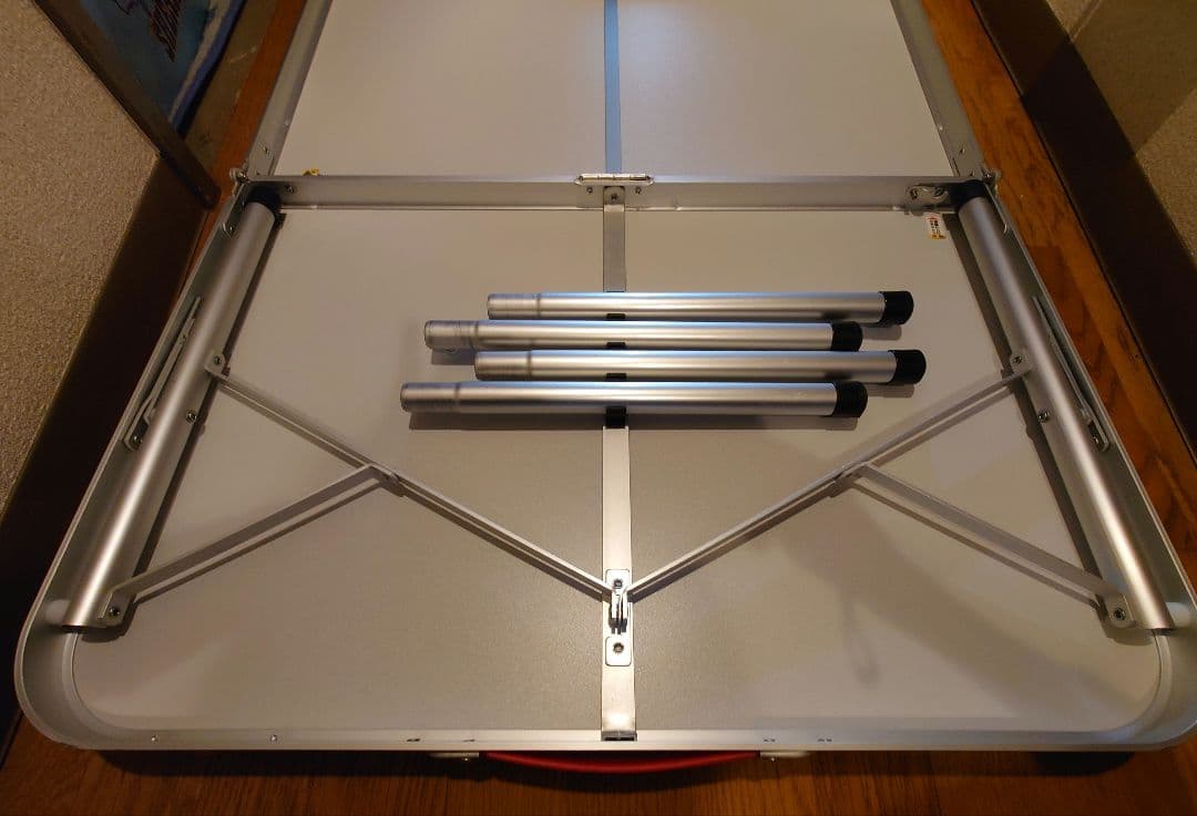 Coleman ナチュラルモザイクリビングテーブル 140cm 3つ折り収納