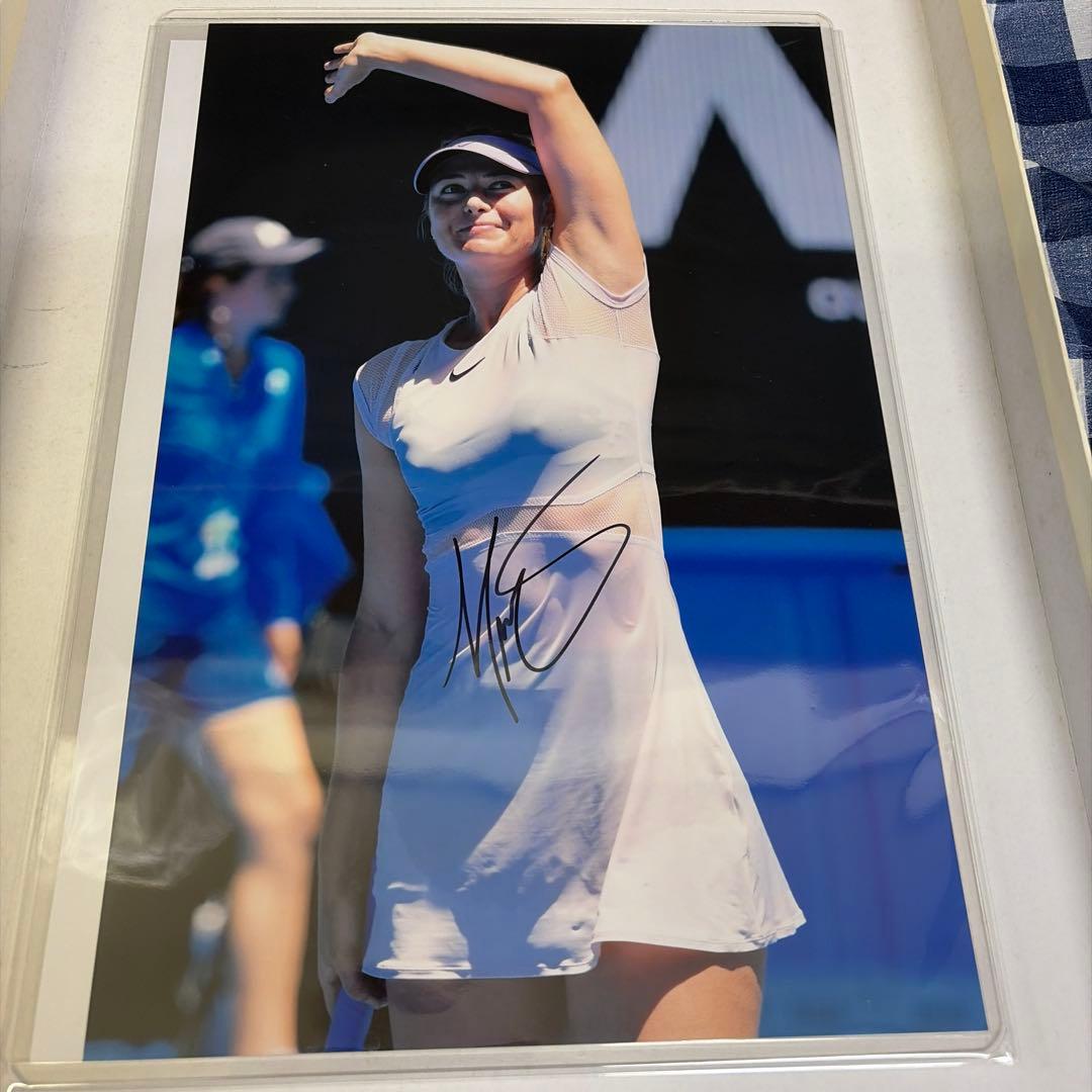 元女子テニス チャンピオン　マリア シャラポワ　直筆サイン入りフォト