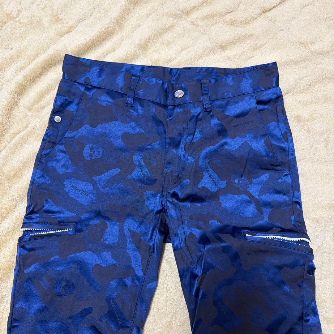 マーク&ロナ　青色迷彩 パンツ　未使用品
