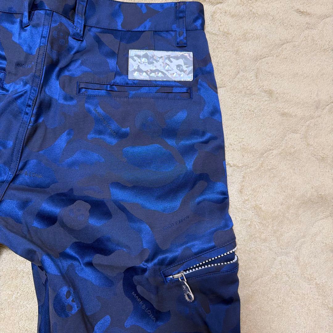 マーク&ロナ　青色迷彩 パンツ　未使用品