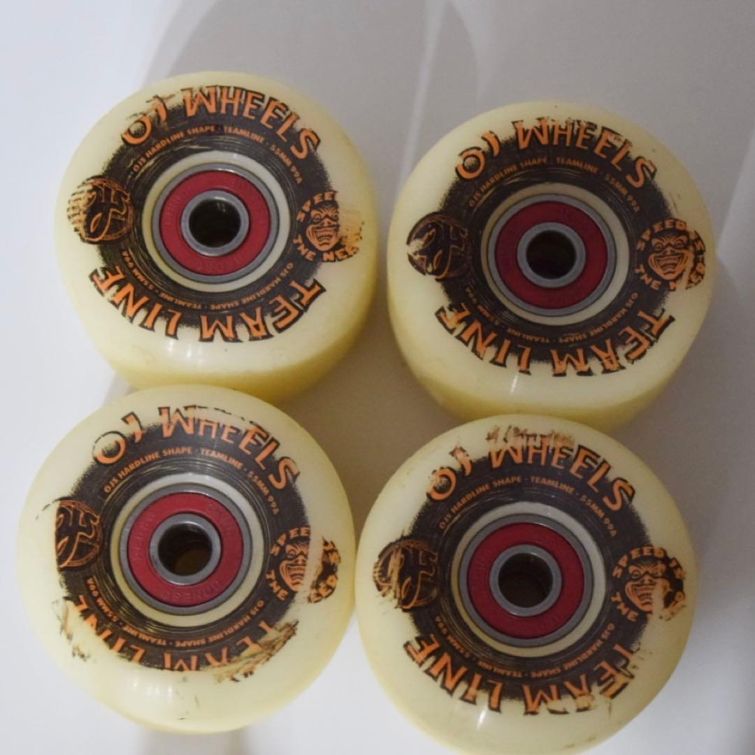 OJ WHEELS 55mm TEAM LINE 99a ベアリングセット