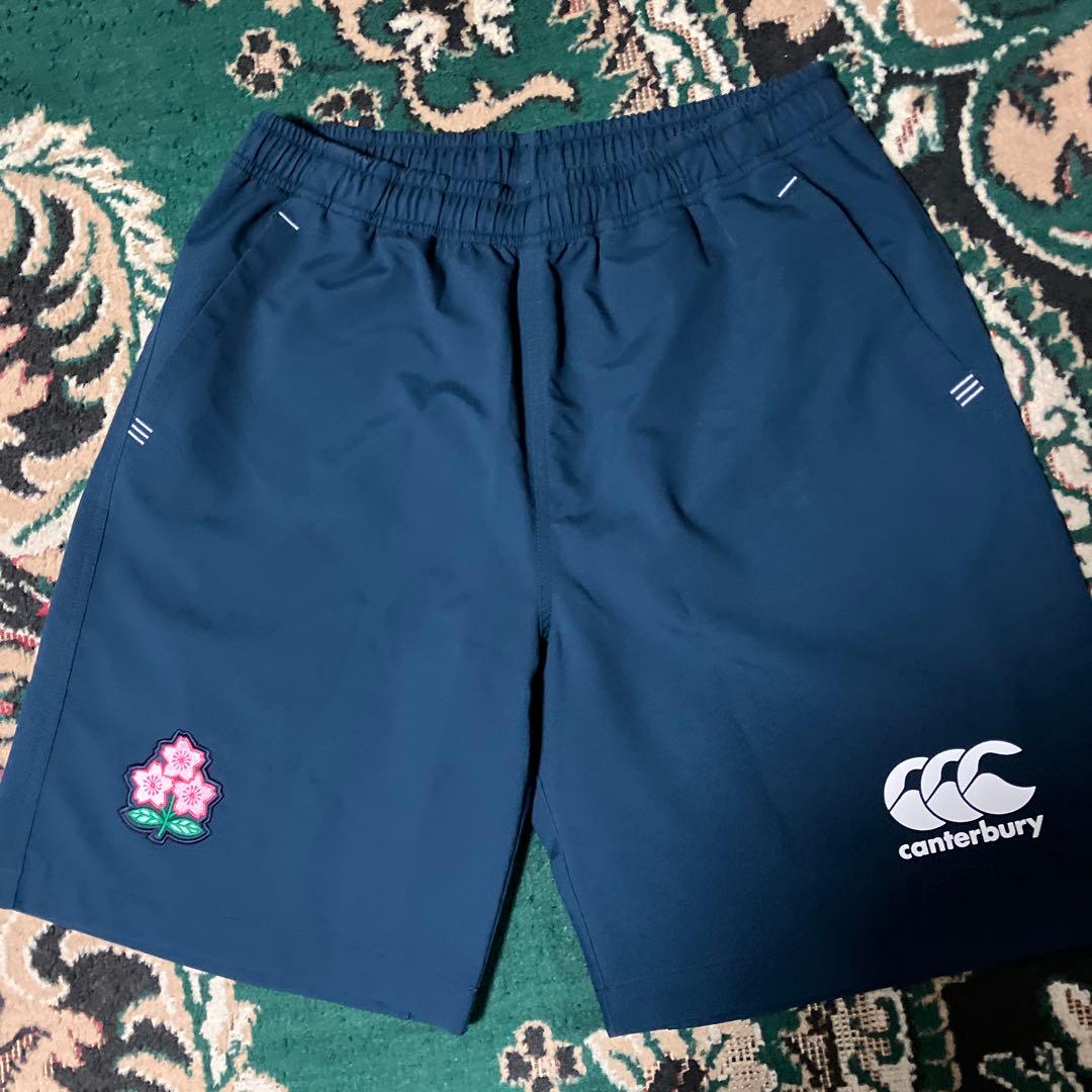美品　カンタベリー　ハーフパンツ　日本代表モデル　XL ネイビー　さくら