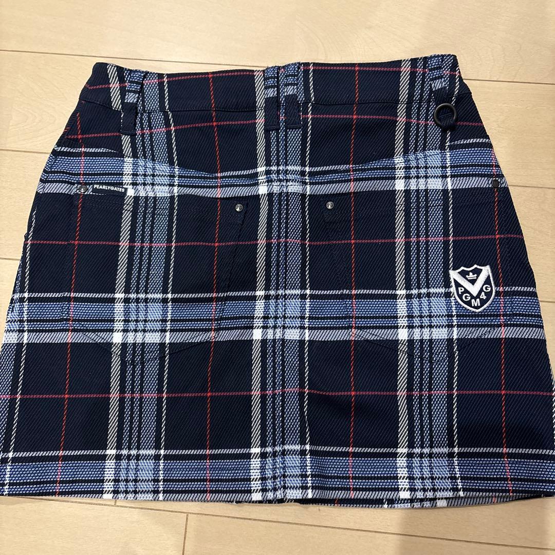 【新品未使用】PEARLY GATES パーリーゲイツ　チェックスカートタグ無し