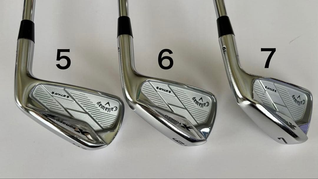キャロウェイX FORGED STAR 2019 #5〜Pw 6本セット