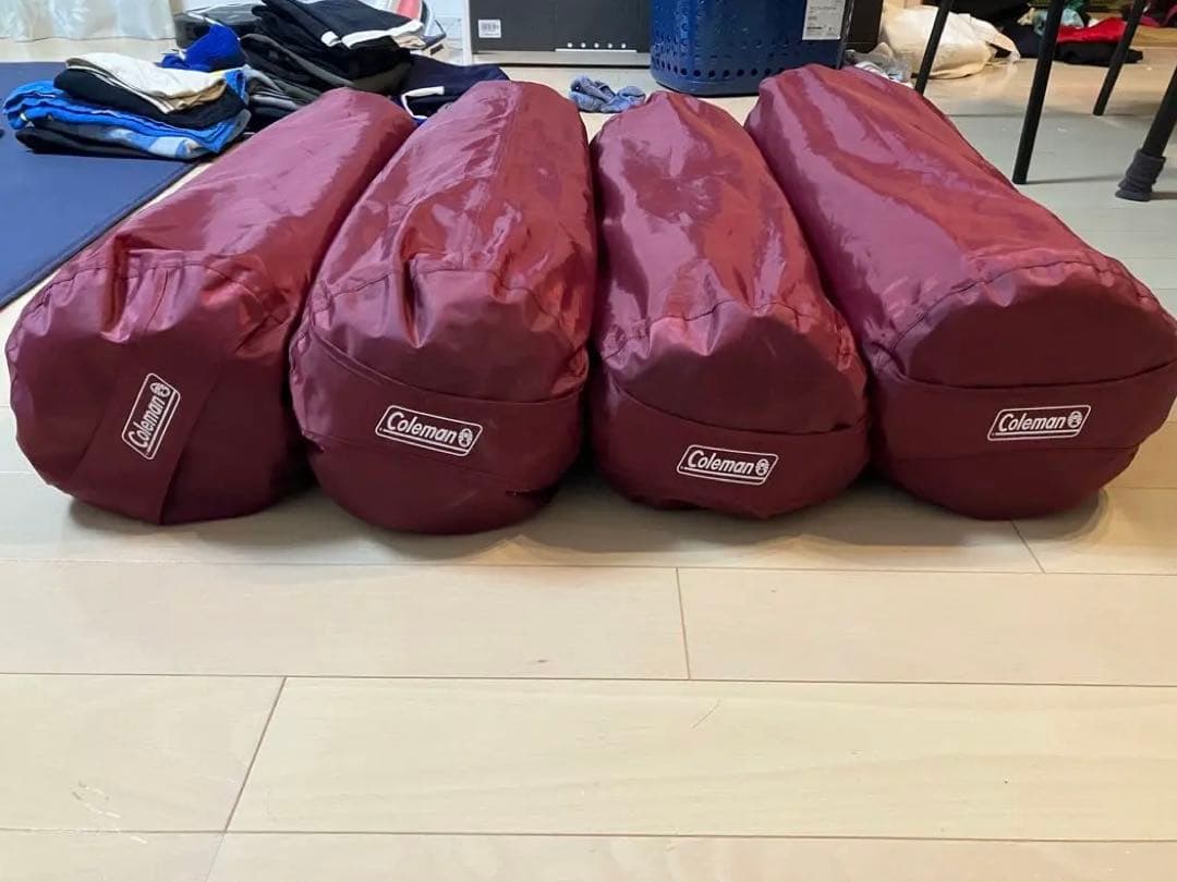 【格安】Coleman バーガンディ インフレータブルマット　4枚セット