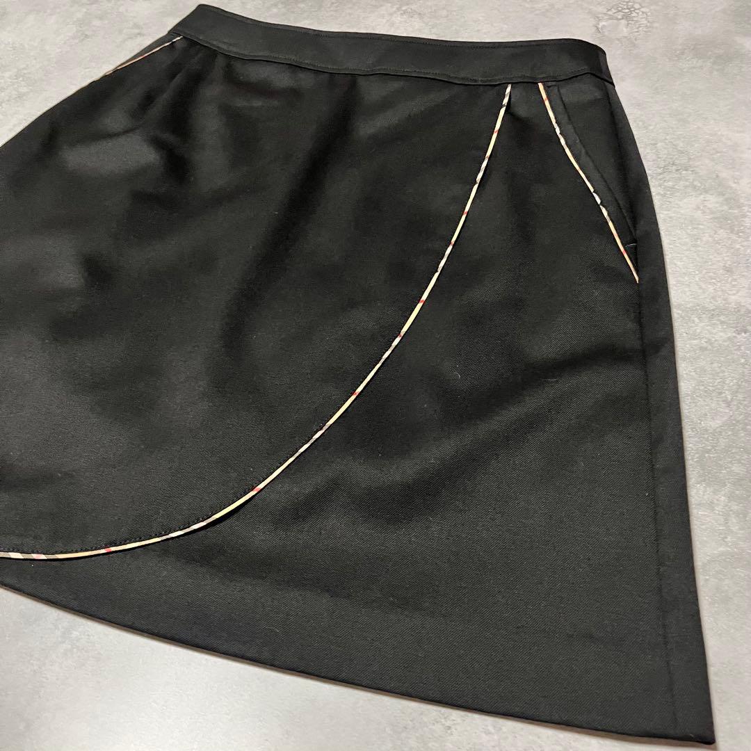 極美品✨バーバリーゴルフ　11 ノバチェック　スカート　インナーパンツ付黒