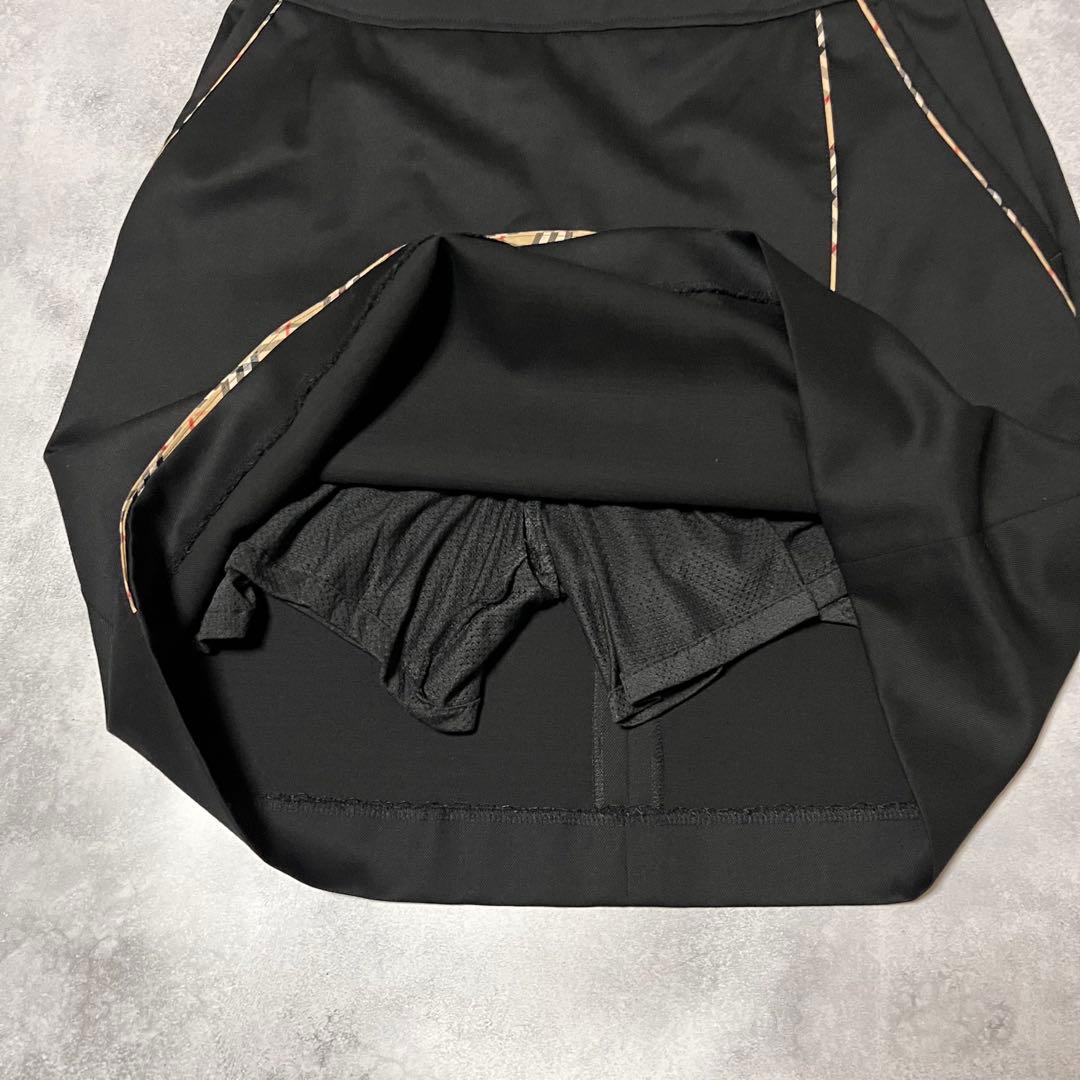 極美品✨バーバリーゴルフ　11 ノバチェック　スカート　インナーパンツ付黒