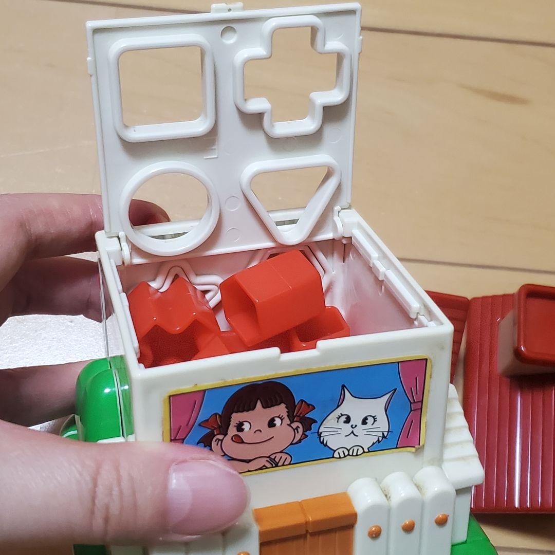 1987年 昭和レトロ ペコちゃん くみたてパズル おうち ハウス