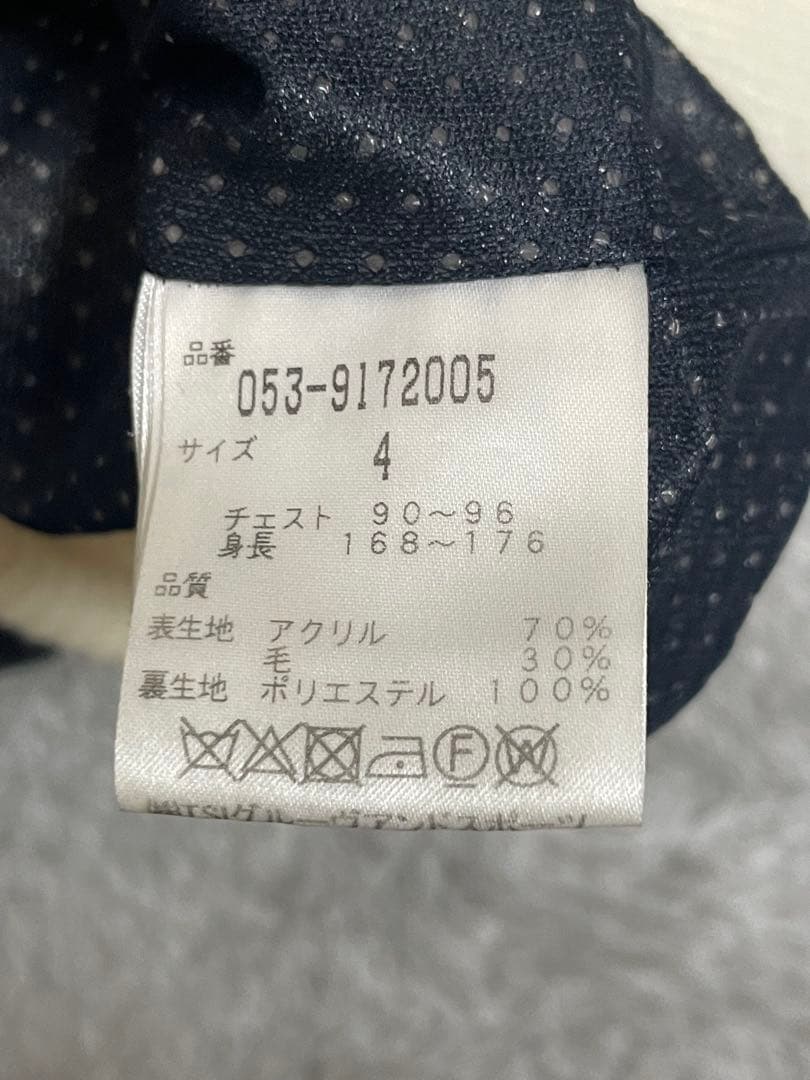 パーリーゲイツストライプジップアップジャケット サイズ4 日本製