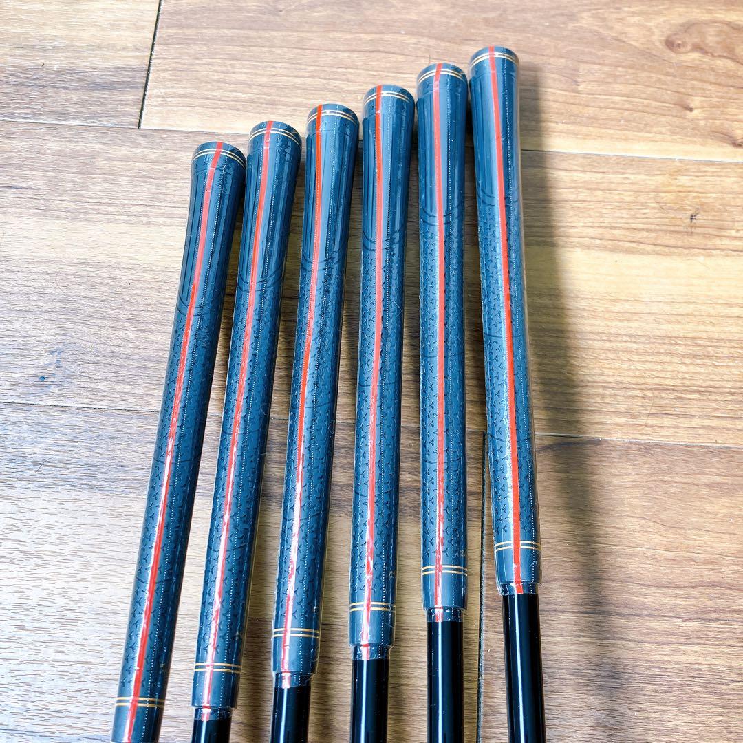 【ほぼ未使用】本間睦　MH500X2　5-PW　6本セット　純正カーボン R