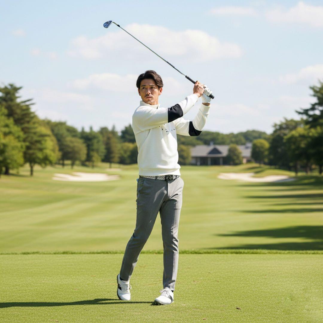 MARK & LONA，マークアンドロナ ゴルフ ハーフジップ プルオーバー