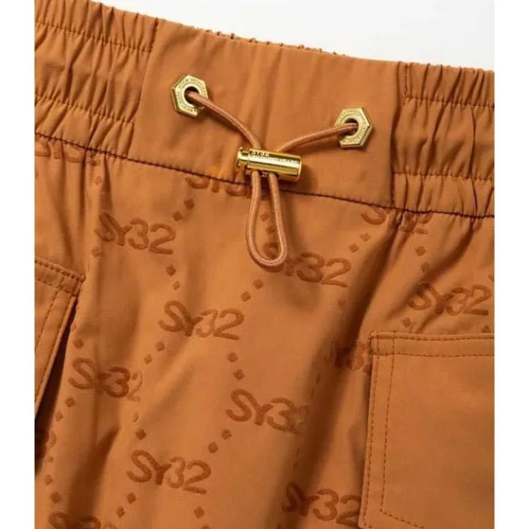 SY32 SYG FLOCKY STRETCH SKIRT ゴルフ　ブラック　M