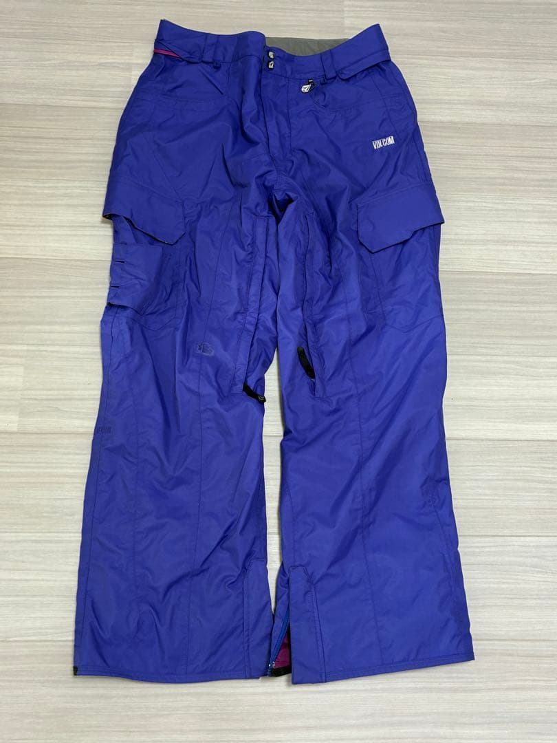 Volcom スノーボードウェア　上下セット　黄色　青紫　メンズ