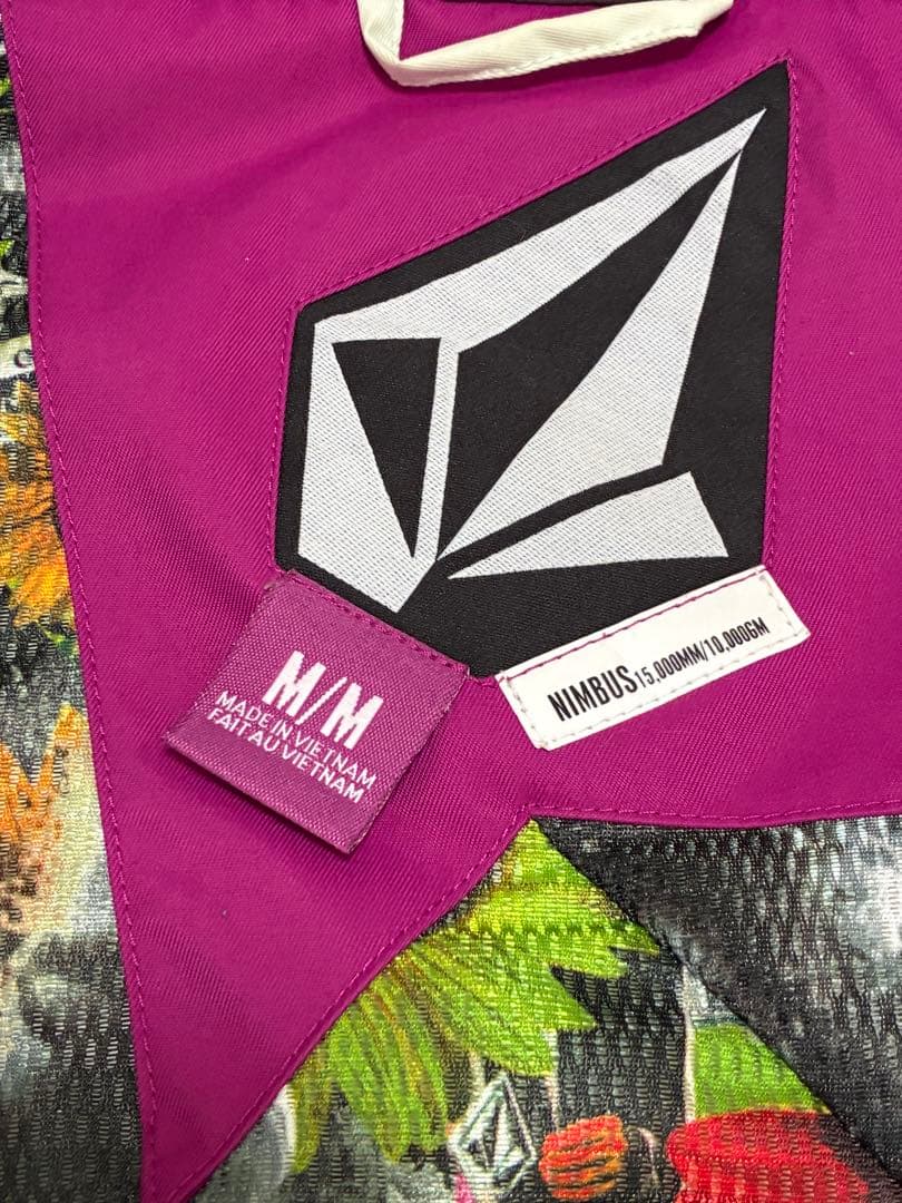 Volcom スノーボードウェア　上下セット　黄色　青紫　メンズ