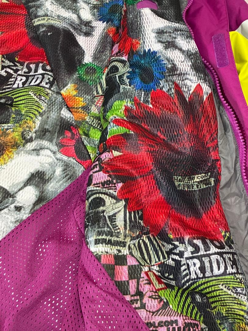 Volcom スノーボードウェア　上下セット　黄色　青紫　メンズ
