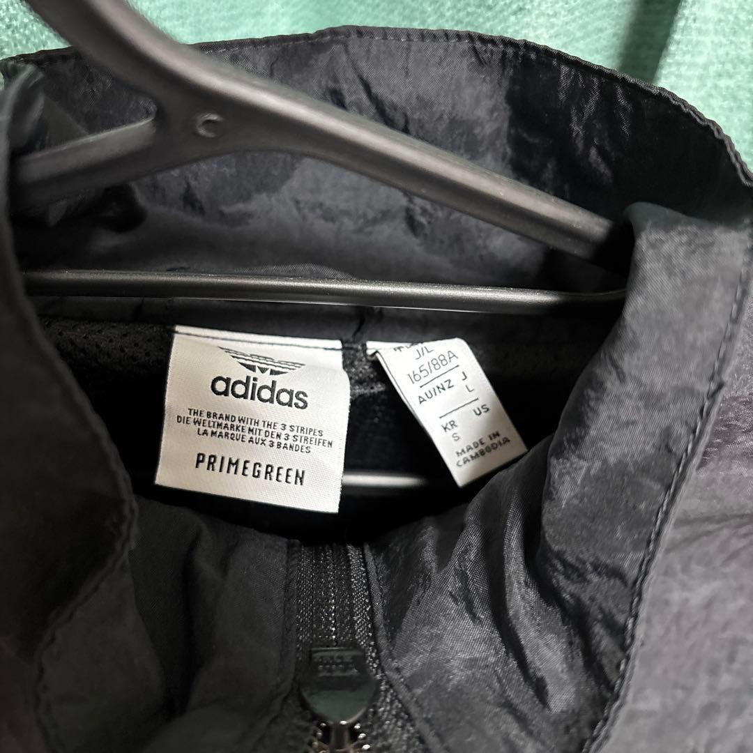 adidas ストライプ クロップドジャケット　パンツ　セット