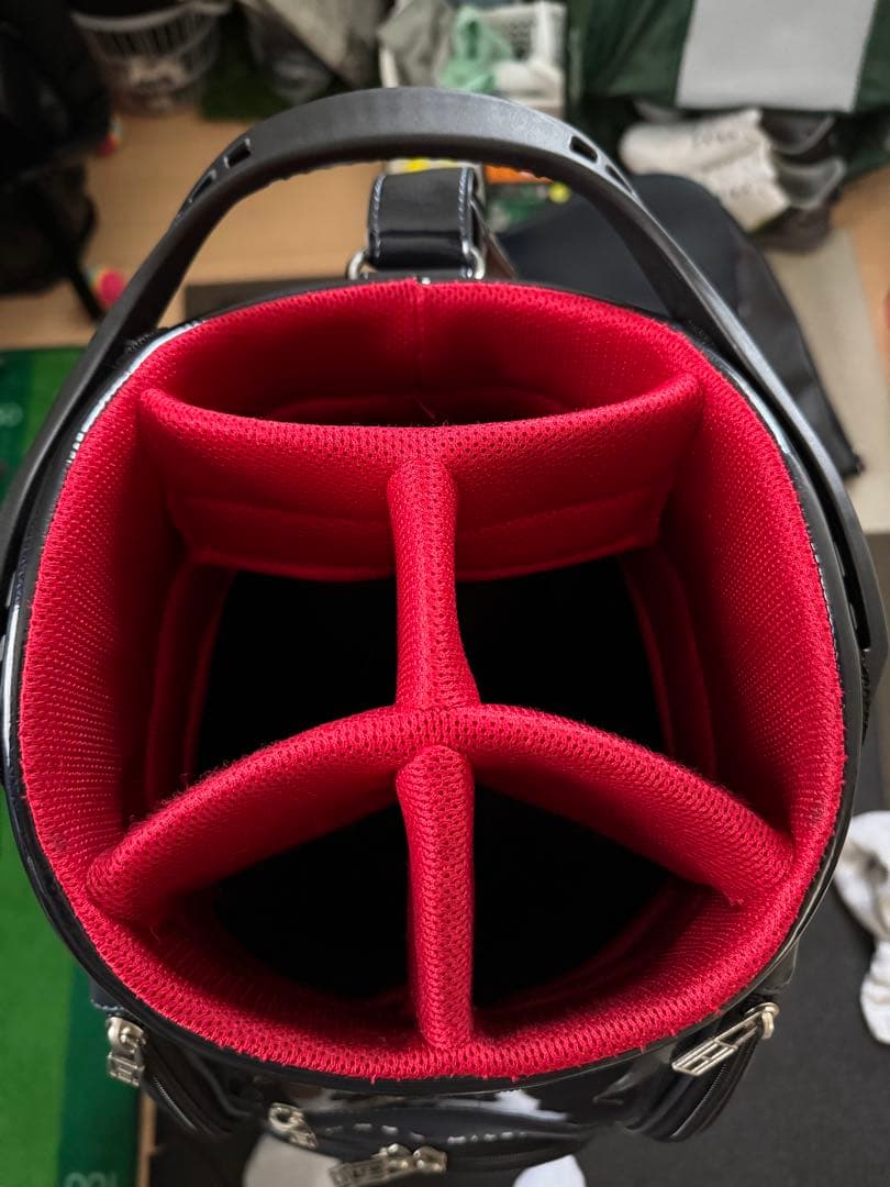   ゴルフバッグ　ネイビー　フード付き
