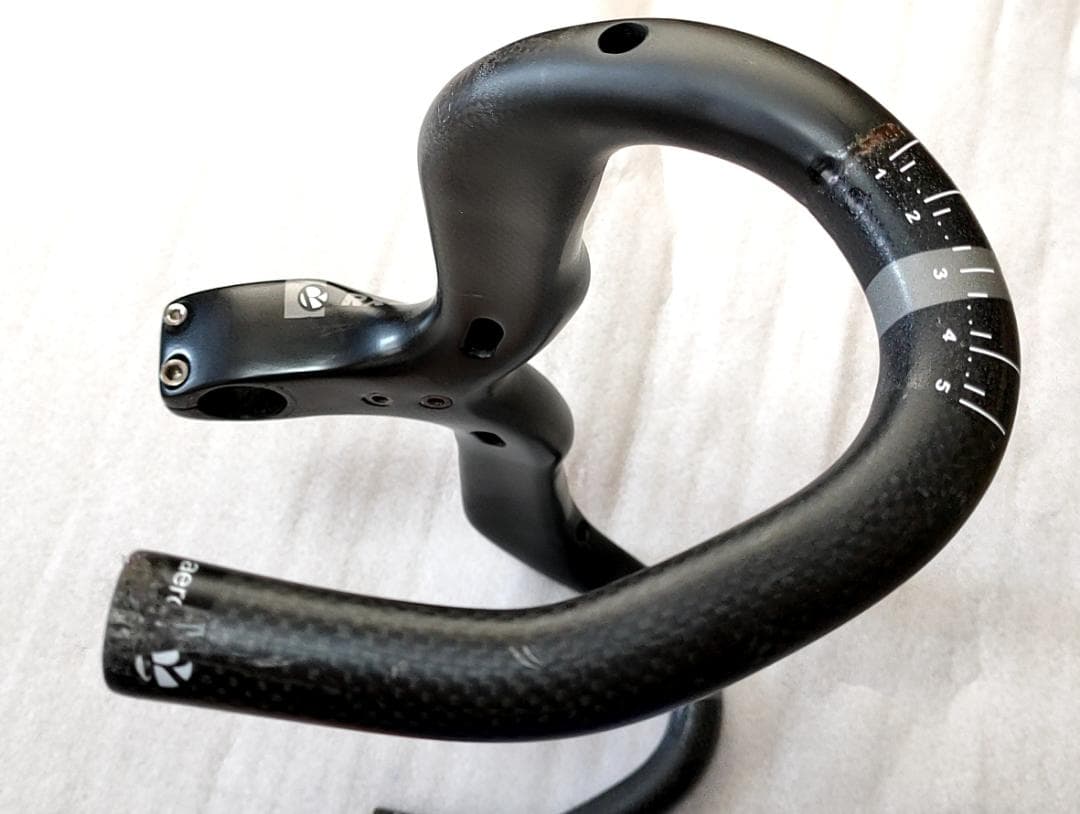 超軽量 ステム一体型 フルカーボンドロップハンドル セット 自転車パーツ 部品