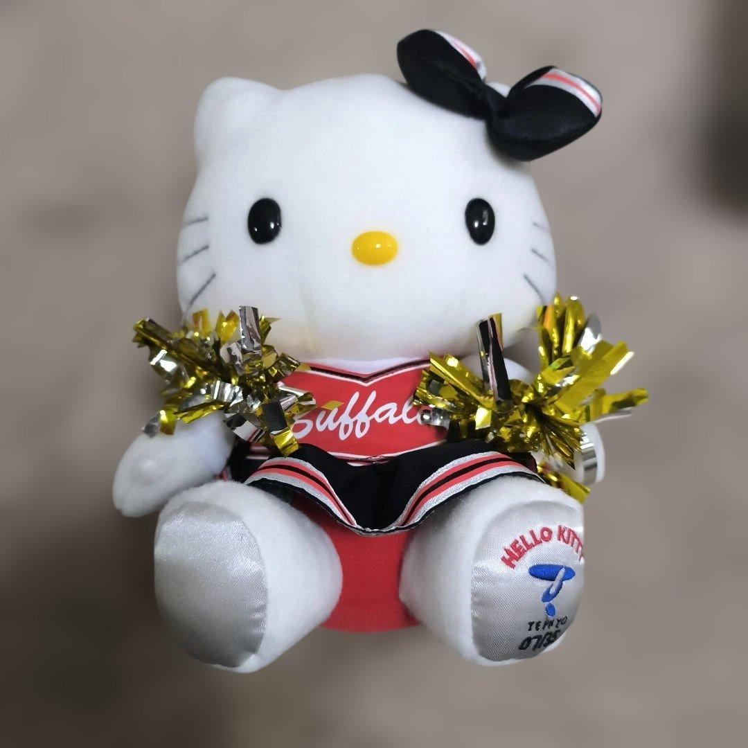 新品SANRIOキティぬいぐるみ　帝京大学グループ35限定チアガール箱付きレア