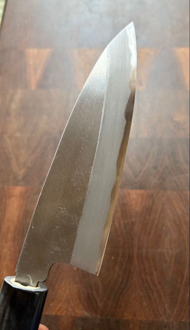 堺打刃物　舟行　出刃　霞150mm 5寸　包丁　白鋼　和包丁　釣り　未使用　水牛
