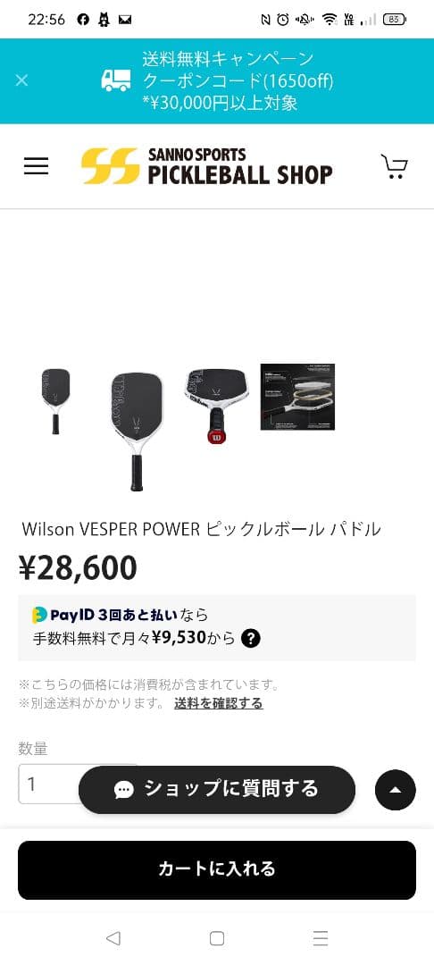 Wilson Vesper Power 14 ラケット