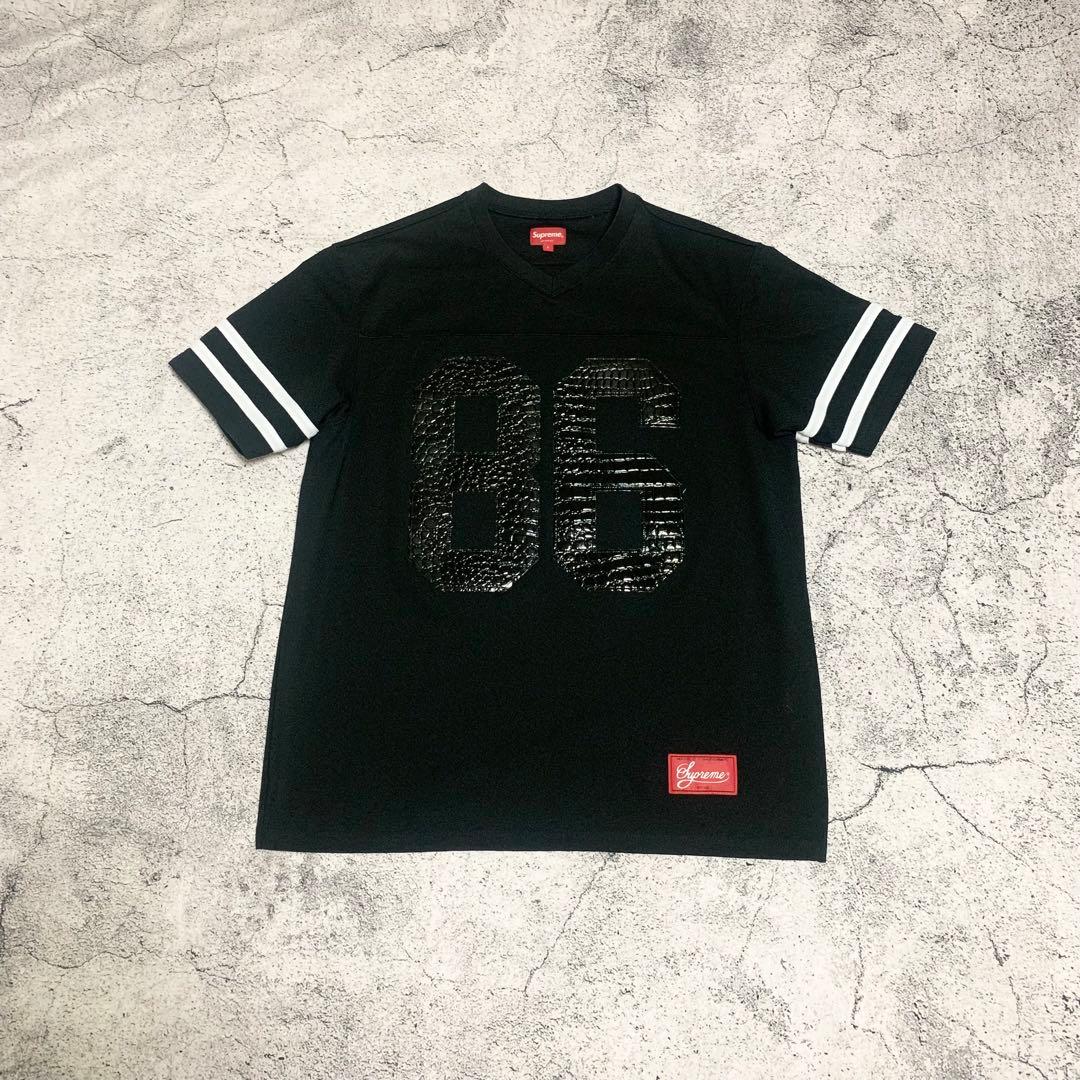 Supreme メッシュTシャツ　フットボールジャージ　 クロコ型押　半袖　美品