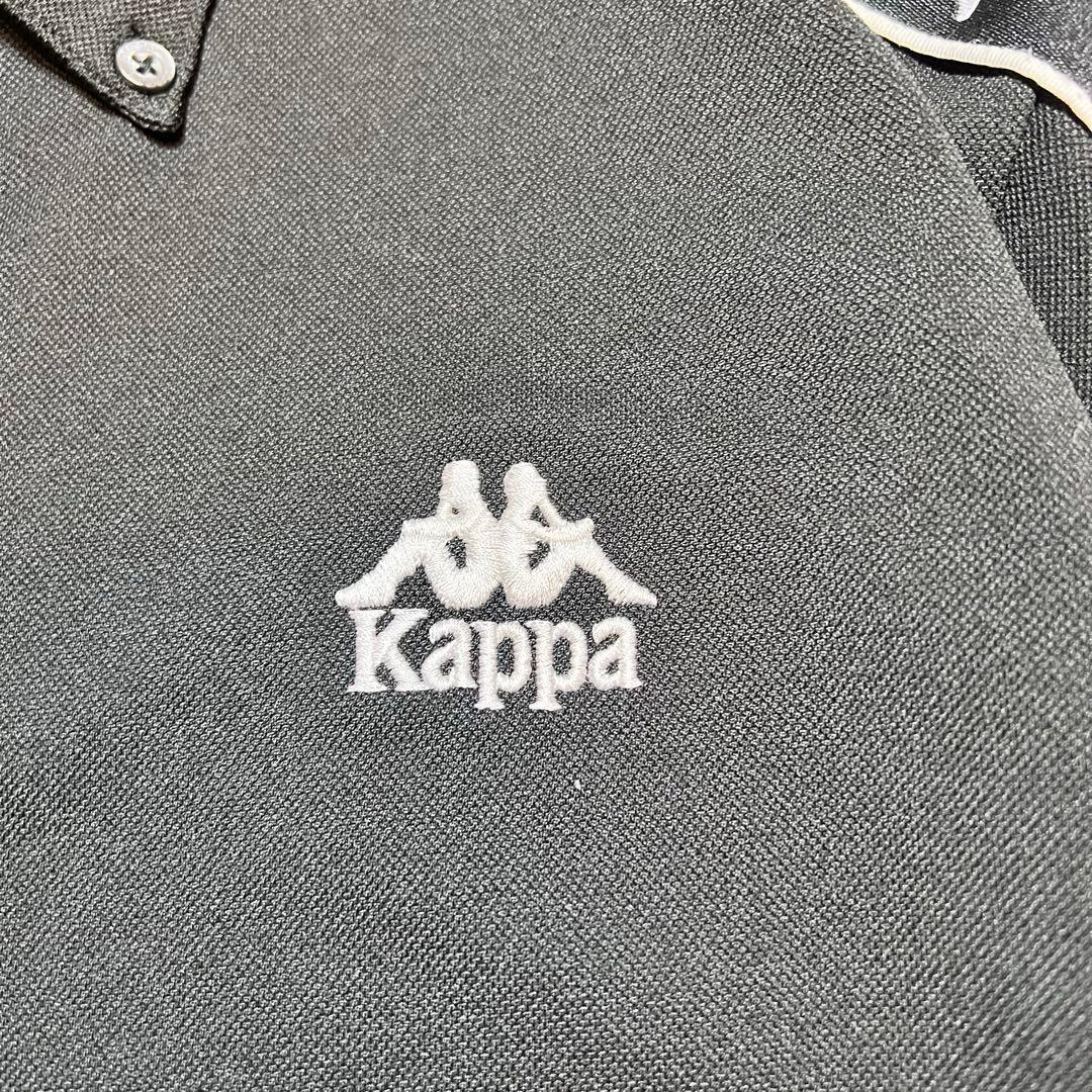 【新品タグ付】カッパ ゴルフシャツ XL 刺繍ロゴ スリーブロゴ Kappa