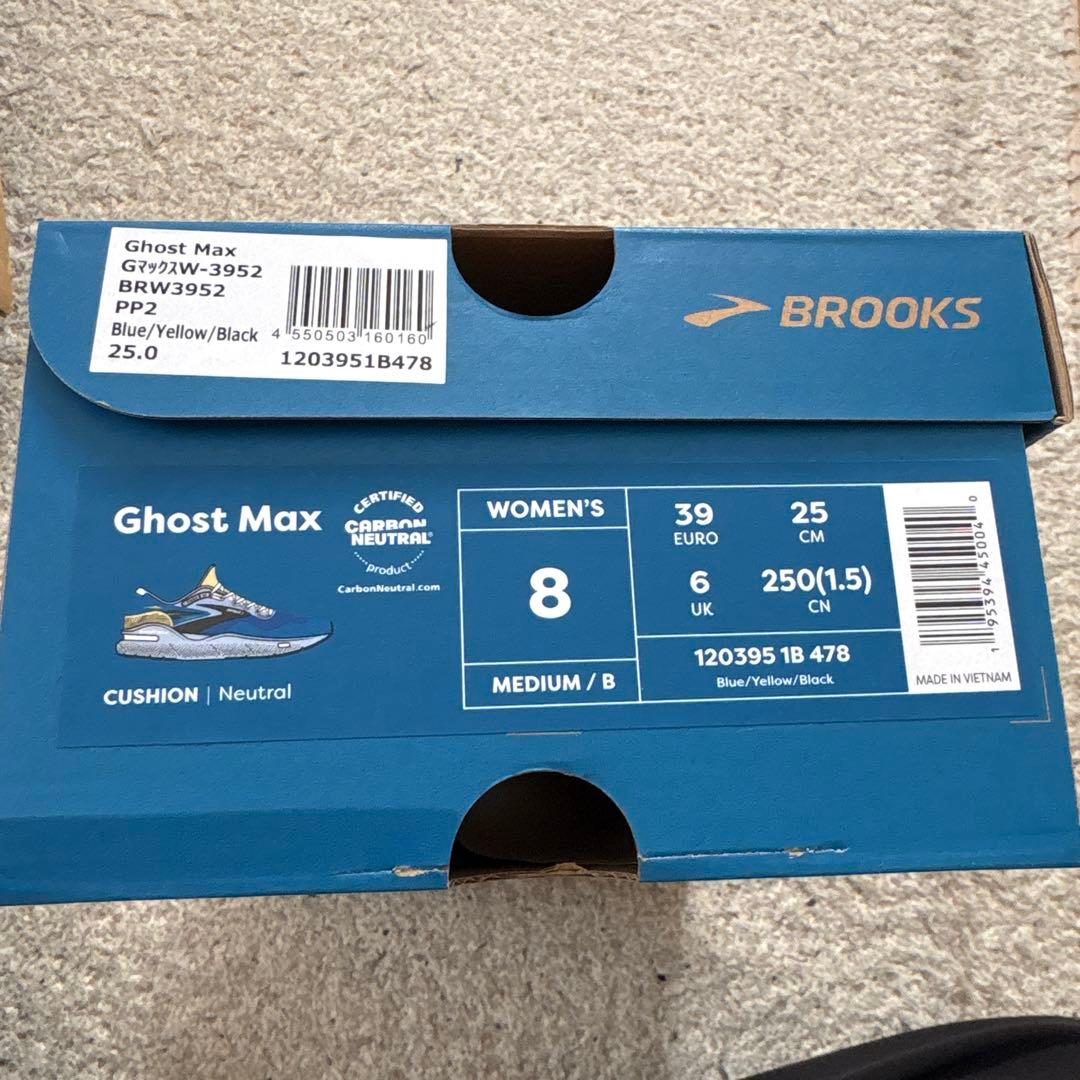 【美品・公式完売】 Brooks Ghost Max 25.0cm ランニング