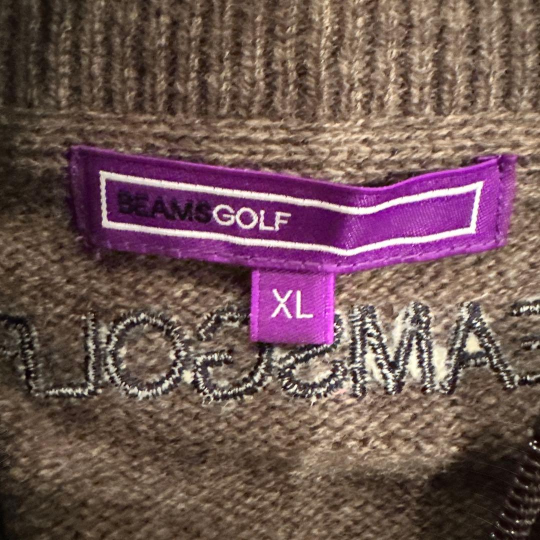美品！BEAMS GOLF PURPLE LABEL チェックブルゾン
