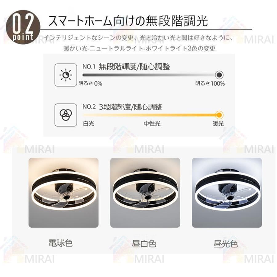 シーリングファンライト led シーリングライト 8-12畳 工事不要 ホワイト