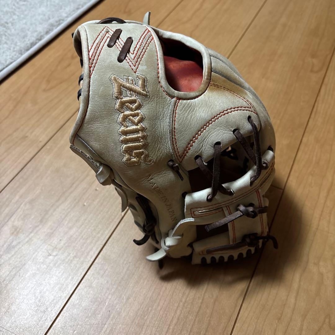 Zeems 硬式野球用レザーグローブ クリーム色