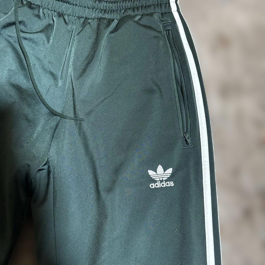 adidas ダークグリーン ジャージパンツ S