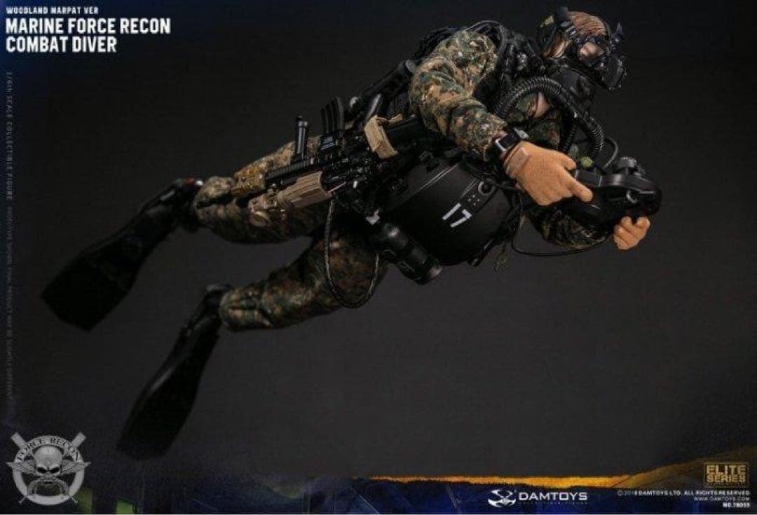 DAMTOYS78055USMCコンバット・ダイバーフォースリコン・ウッドランド