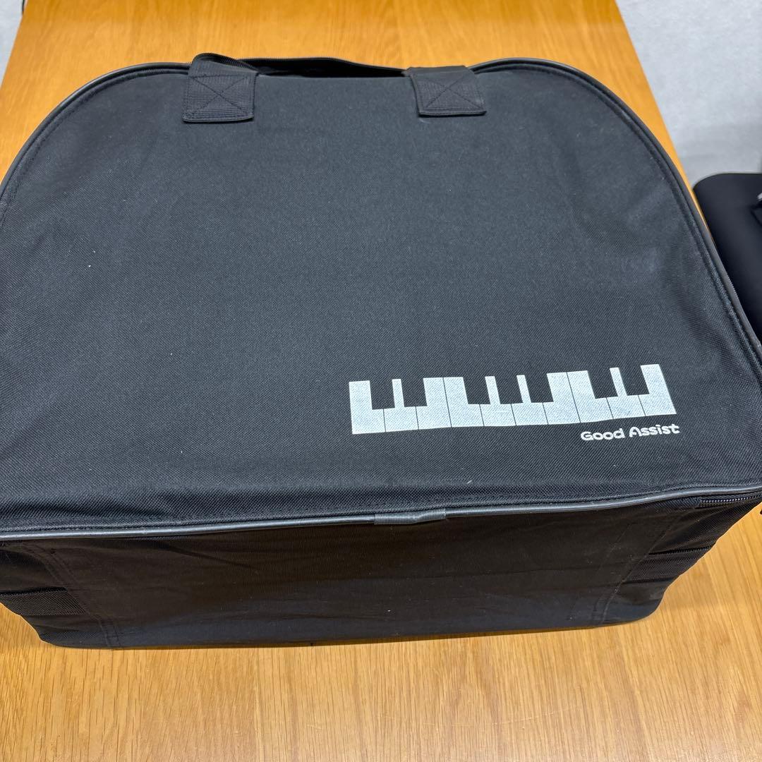 ピアノ 補助ペダル M60 ムツミ木工製作所 ブラック　収納バック付