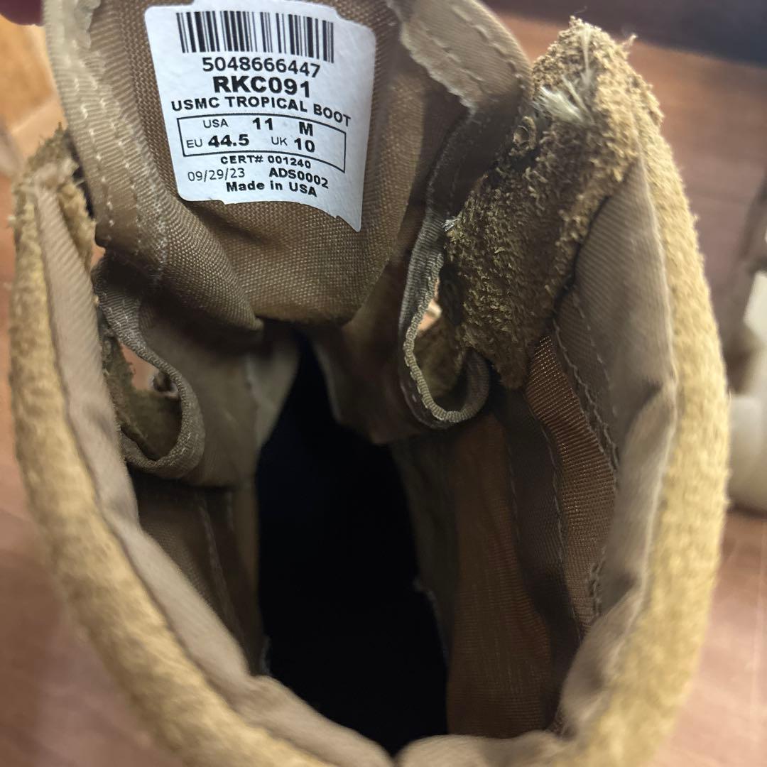 美品　米軍　実物　ROCKY USMC TROPICAL BOOT 29cm ㉕
