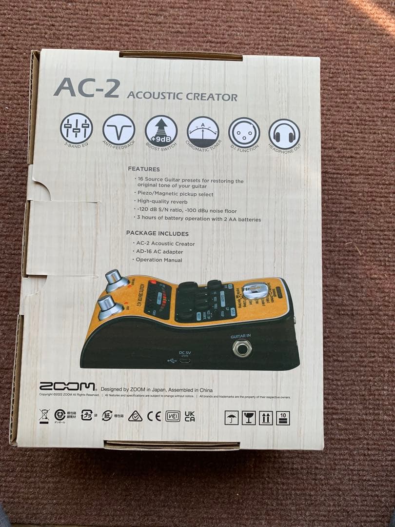 zoom AC-2 アコースティックギターエフェクター