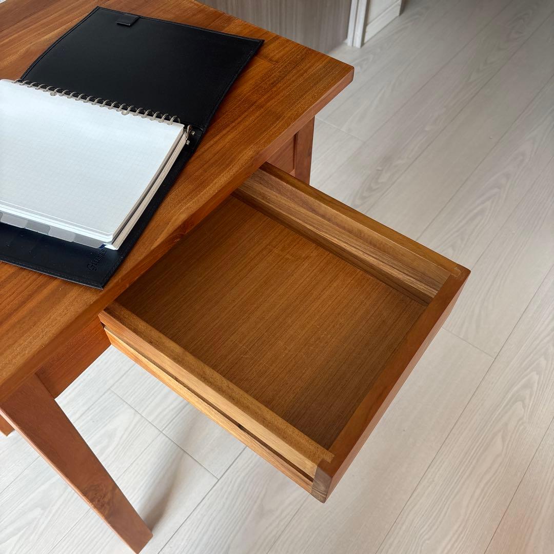 チーク　無垢　机　デスク　Better Teak 一人暮らしに 北欧