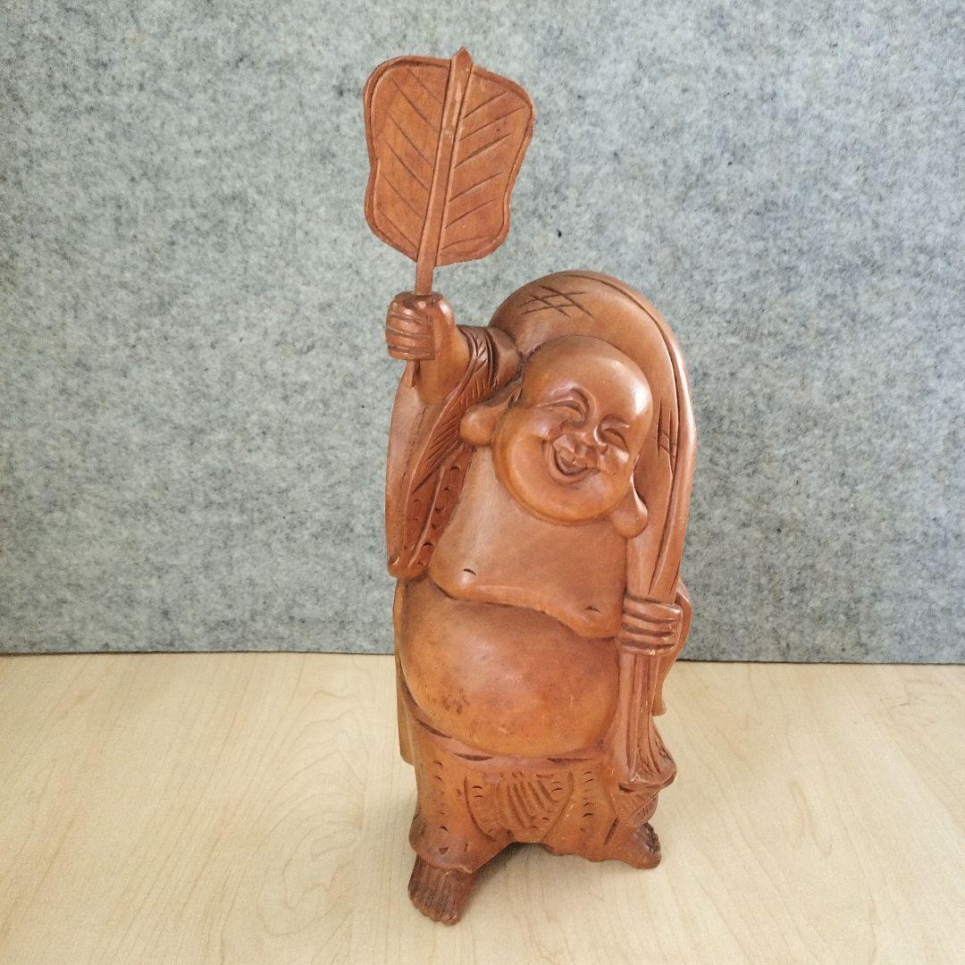 七福神　大黒様　布袋様　 木彫　置物　2体セット