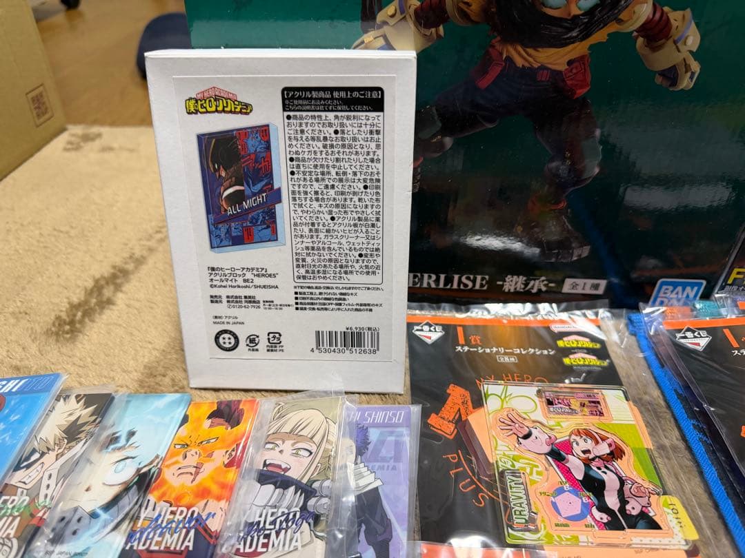 僕のヒーローアカデミア　フィギュア　グッズセット　アクリルブロック　おまけ付き