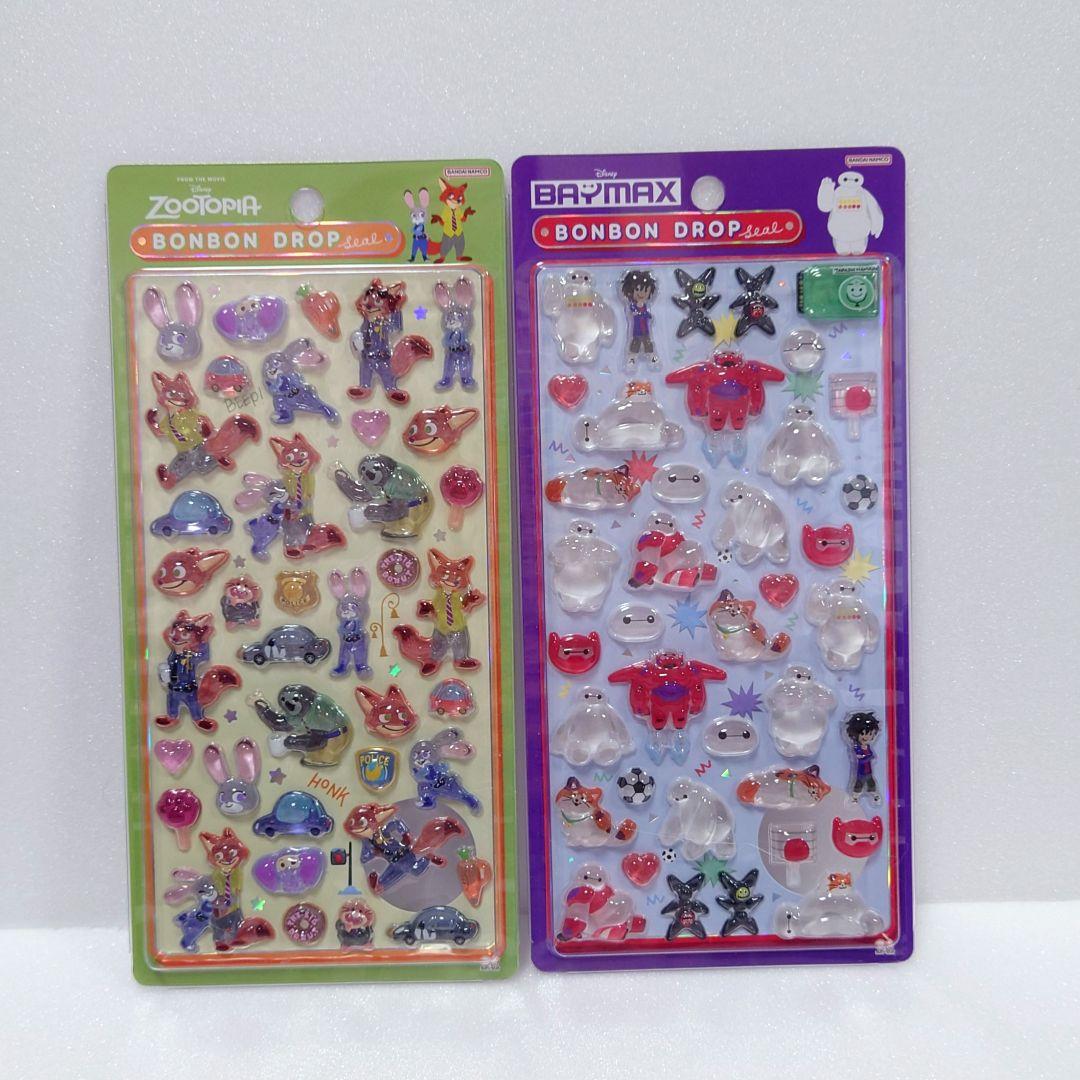 新品☆正規品・ボンボンドロップシール　たまごっち＆ディズニー　9枚セット