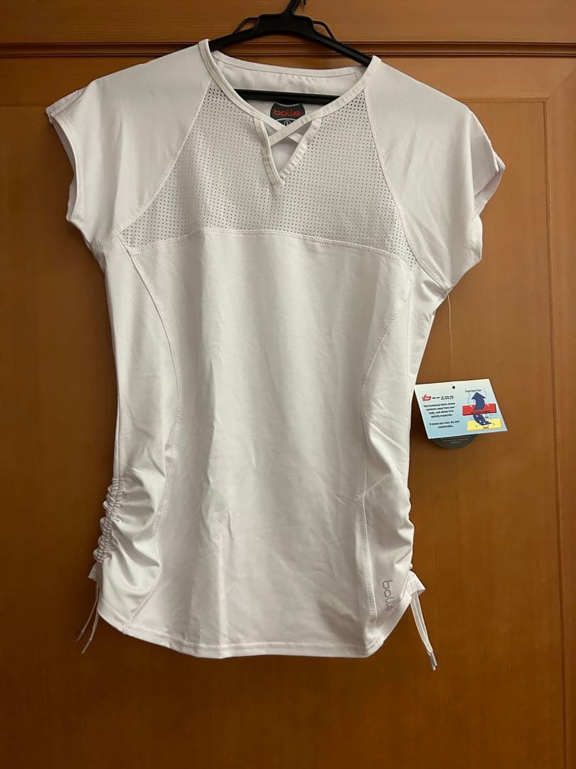 ボレー テニスウェア　白トップス　US-Sサイズ　新品