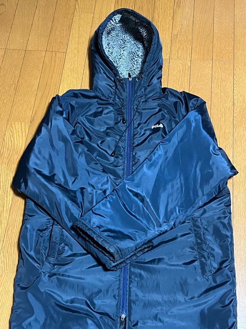 【FILA GOLF】 裏ボアベンチコート ネイビー