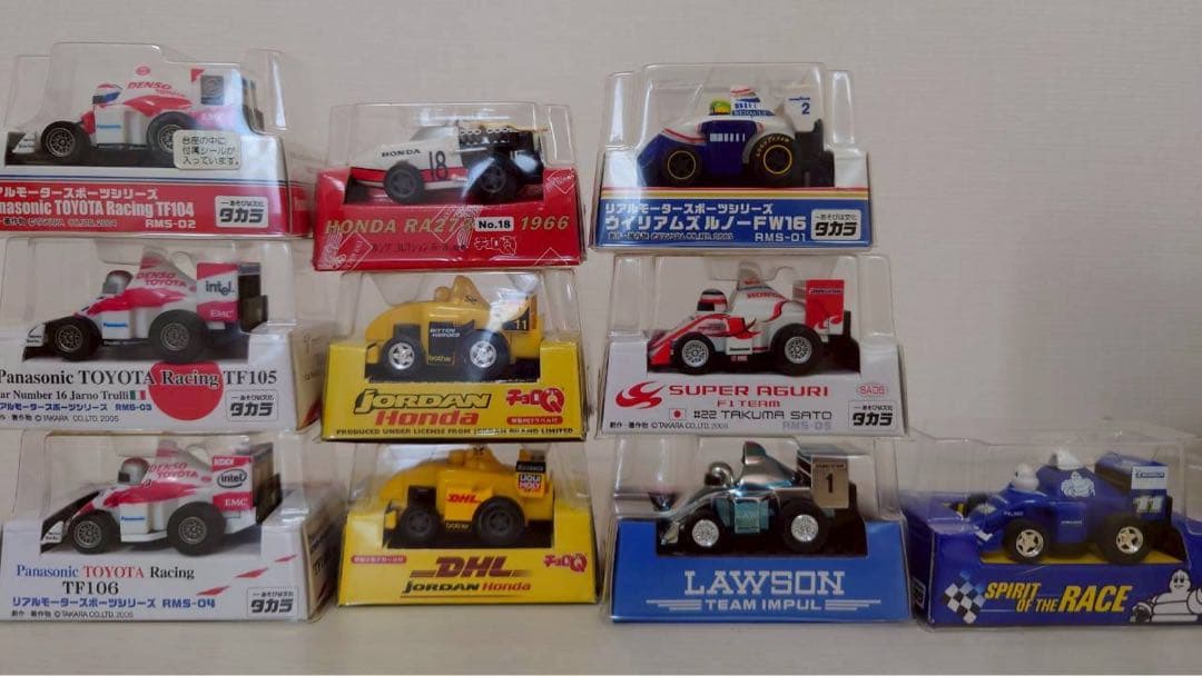 F1チョロQ 　10台セット　トヨタ　ウィリアムズルノー　ホンダ　アグリ等