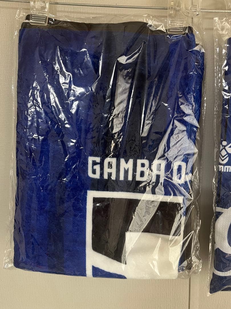 ガンバ大阪　ベースボールシャツ　ベースボール柄　フリースブランケットhummel