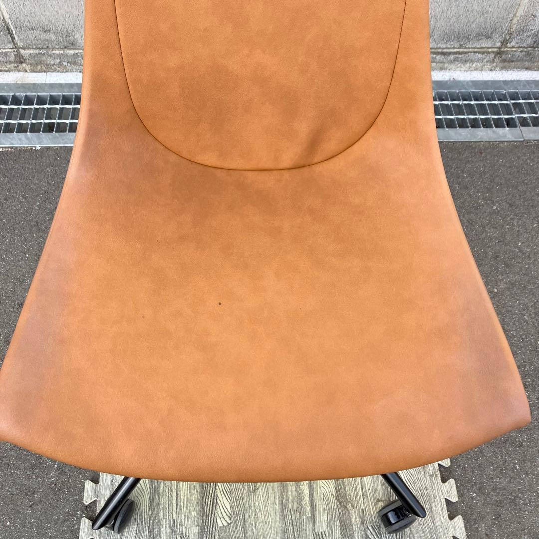相合家具 EMAシリーズ ミーティングチェア ブラウン