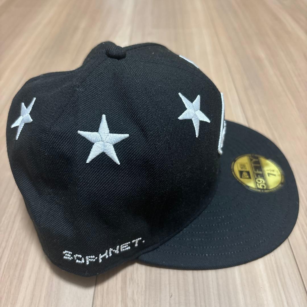 NEW ERA ブラック 星型刺繍 7 1/4 57.7cm 59ＦＦＴＹ