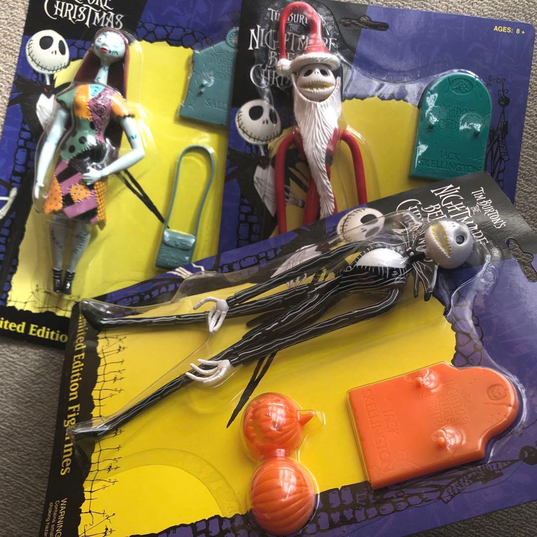 美品 ナイトメアビフォアクリスマス NECAフィギュア ３種 ジャック サリー