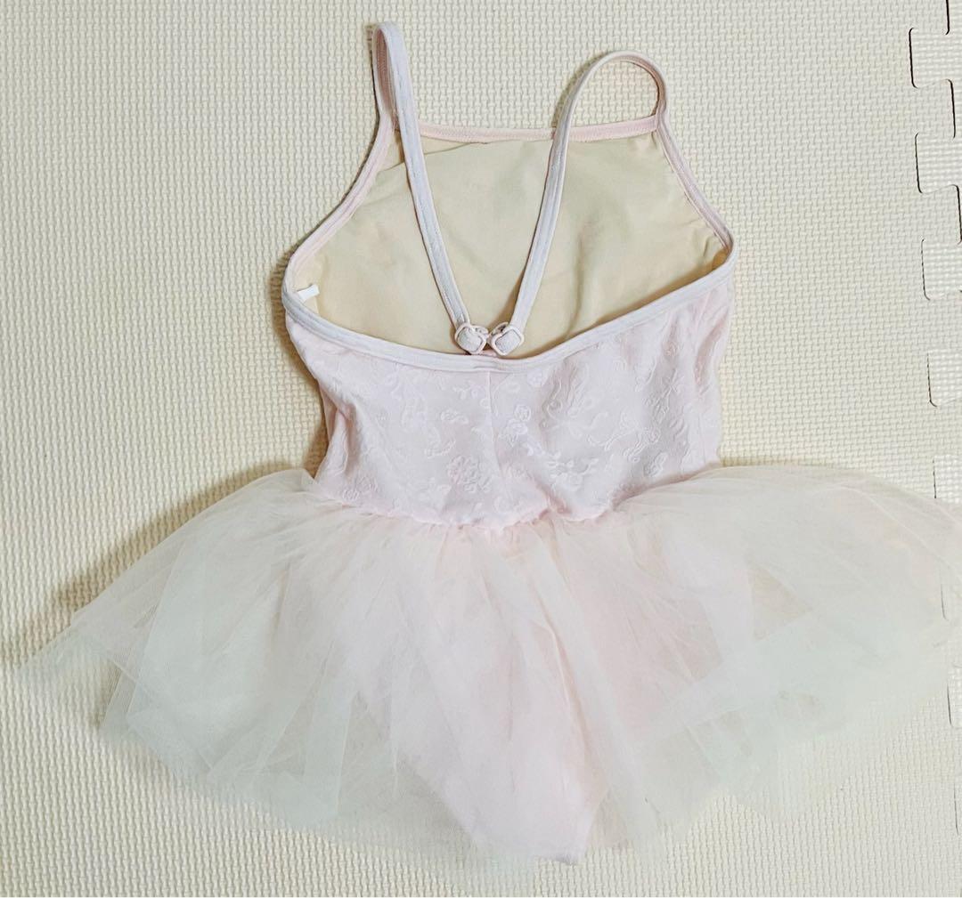 【(ほぼ新品)チャコット】ピンク チュチュ付きレオタード(120サイズ)