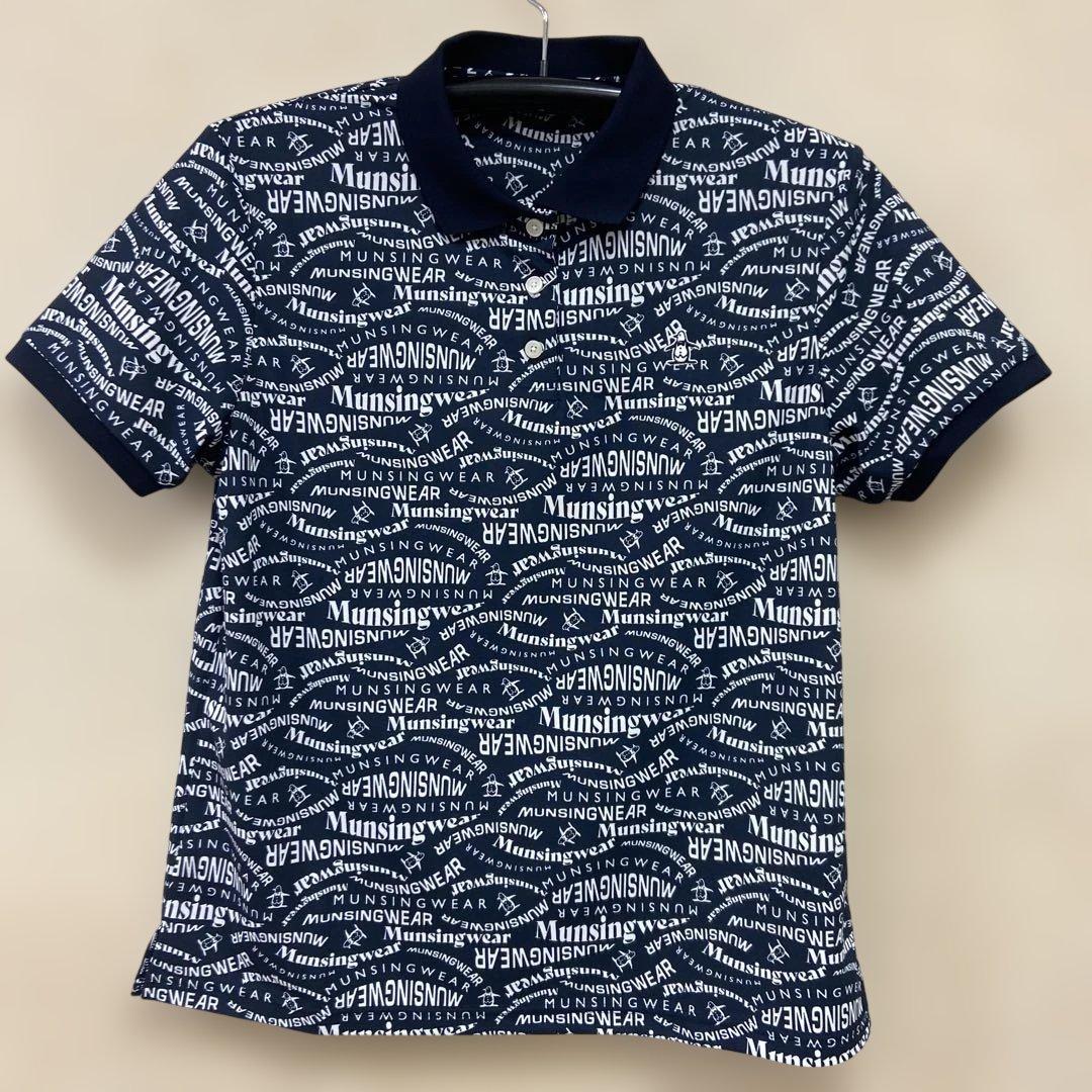 Munsingwear レディスネイビー ロゴポロシャツLL